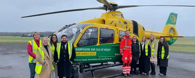 Our 2025 Charity of the Year Takes Flight with Hampshire and Isle of Wight Air Ambulance